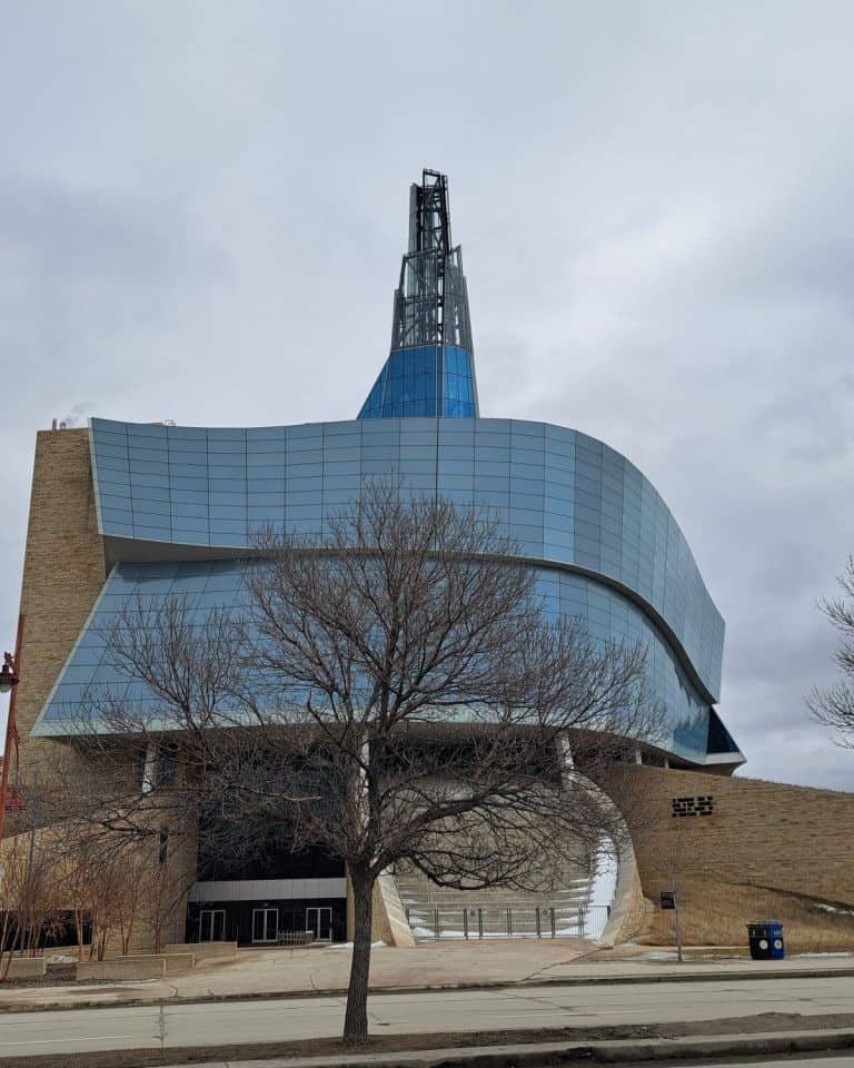 The Canadian Museum of Human Rights Buildling in Winnipeg MB.