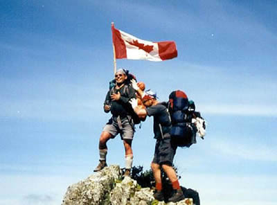 Raising the Canadian Flag
