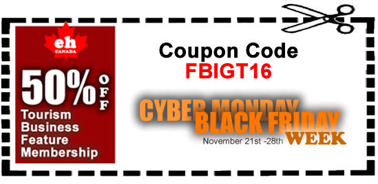 Cyber Monday-Black Friday Tourism Advertising Sale 2016