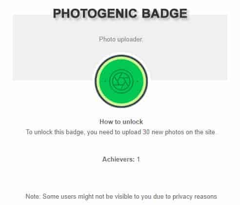 Photogenic Badge