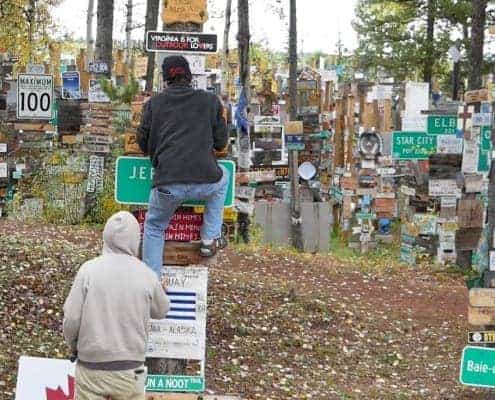 sign post forest attempt