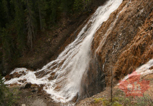 Base of Waterfall on Grassi Lakes Trail
