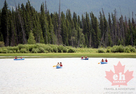 Canoeing Vermillion Lakes