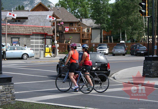 Cycling in Banff, Alberta, Canada