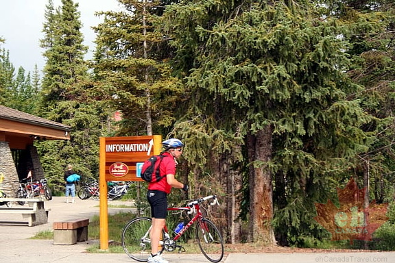 Cycling in Lake Louise