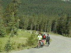 Biking Maligne Lake