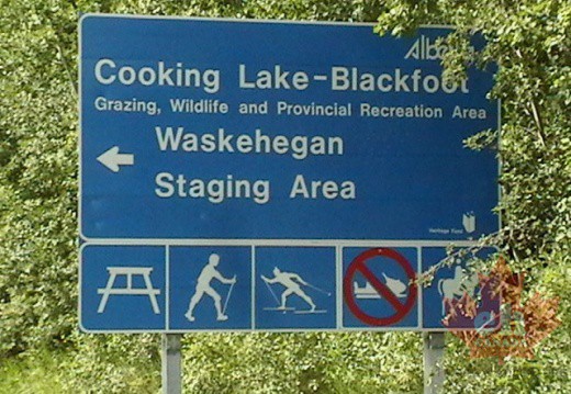 Staging Areas Sign