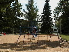 Playing in Borden Park