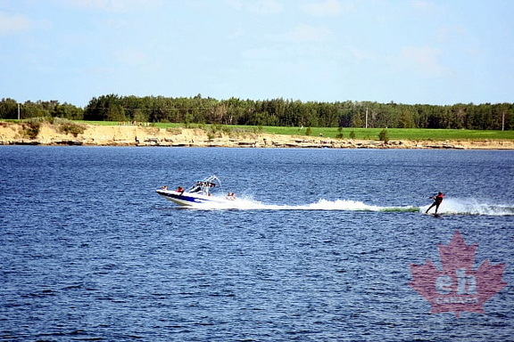 Water Skiing on Gleniffer Lake