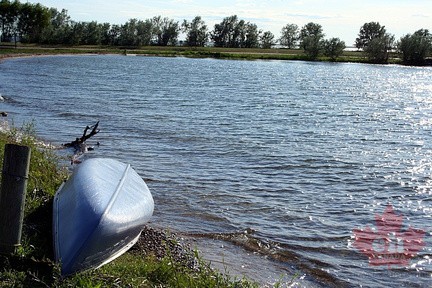 Canoeing Lake Newell
