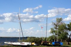 Sailing on Lake Newell