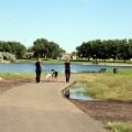 Jogging at Stafford Lake