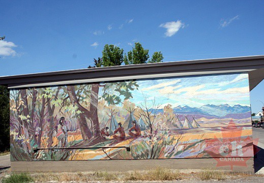 First Nation Village Mural