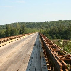 Highway Bridge (3565 visits) Bridge crossing Fort Nelson River Highway Bridge