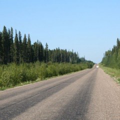 Gravel Road Highway (5278 visits) Beautiful day for a drive on the Liard Gravel Road Highway