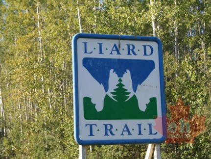 Highway Sign (4974 visits) Liard Trail is Liard Highway Highway Sign