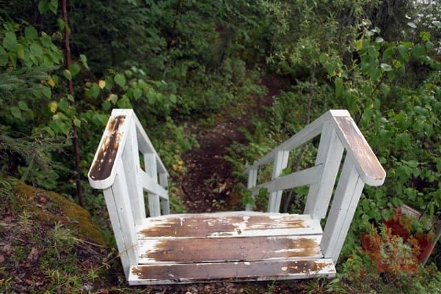 Stairs on Hiking Trail