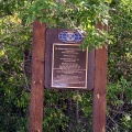 Plaque on the Kiwanis Nature Trail