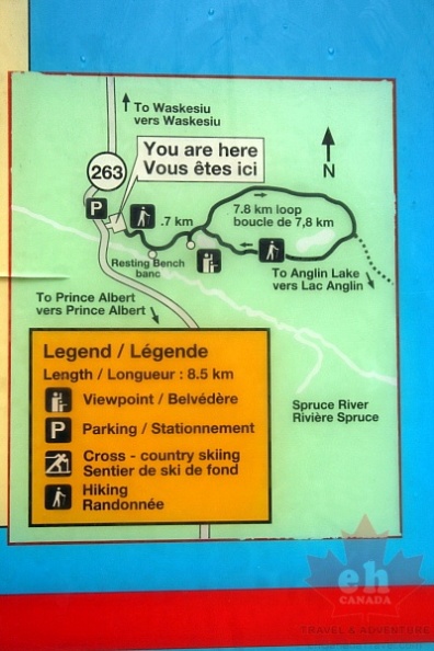 Prince Albert National Park Trail Map