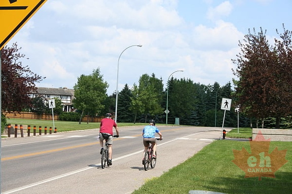 Biking on the Meewasin