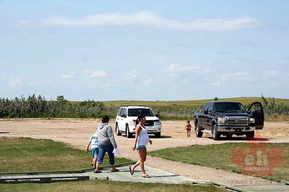 People at Last Mountain House Provincial Historic Park 