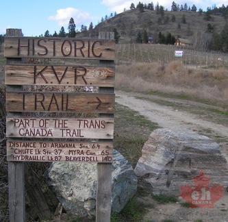 KVR Trail sign