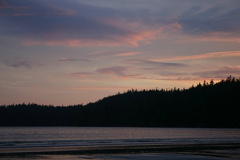 Sunset at Pachena Bay Beach