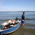 Boating (1433 visits) Beach launch Departing for Tent Island Boating