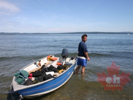 Boating (1430 visits) Beach launch Departing for Tent Island Boating