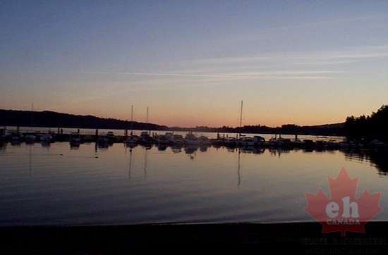 Sooke marina sunset