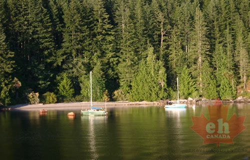 Boating near Saltery Bay