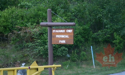 Stawamus Chief Parking Lot Entrance