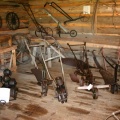 Snowshoes and farming equipment