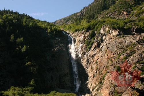 Waterfall on Right