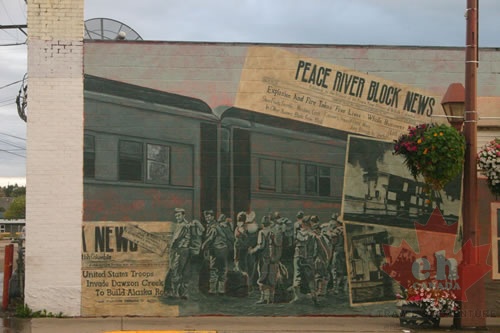 Peace River News Mural