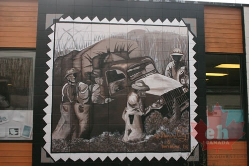 Postage Stamp Mural