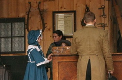 Actors picking up mail