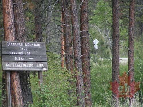 Okanagan Mtn. Park Sign