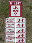 Winery Directional Sogns