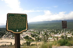 Viewpoint overlooking community from highway. Viewpoint from Highway #1 of the Village of Golden. viewpoint 001.jpg