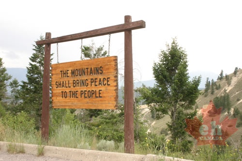 Road Sign in Radium