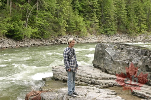 Researching the Goat River in Creston