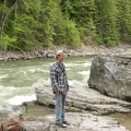 Researching the Goat River in Creston