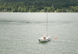 Sailboat (530 visits) Sailing on Kootenay Lake near Kaslo Sailing on Kootenay Lake Sailboat