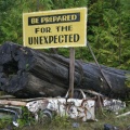 Gravel Warning Sign