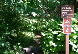 Elk Falls (440 visits) Trailhead into park Trailhead leading into park to falls Elk Falls