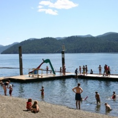 Swimming (728 visits) Families enjoying a day at the beach Swimming