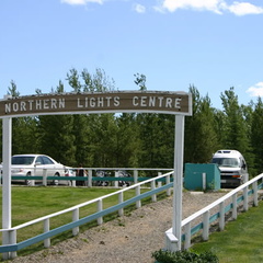 Entrance (1768 visits) Sign at Northern Lights Centre Entrance