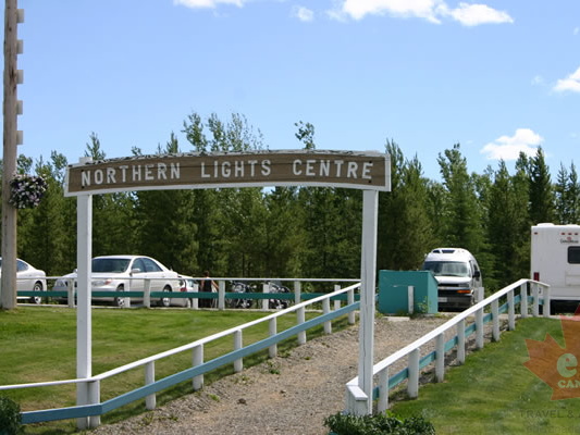 Entrance (1844 visits) Sign at Northern Lights Centre Entrance
