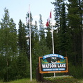 Welcome to Watson Lake (1727 visits) Alaska Highway welcome sign Welcome to Watson Lake